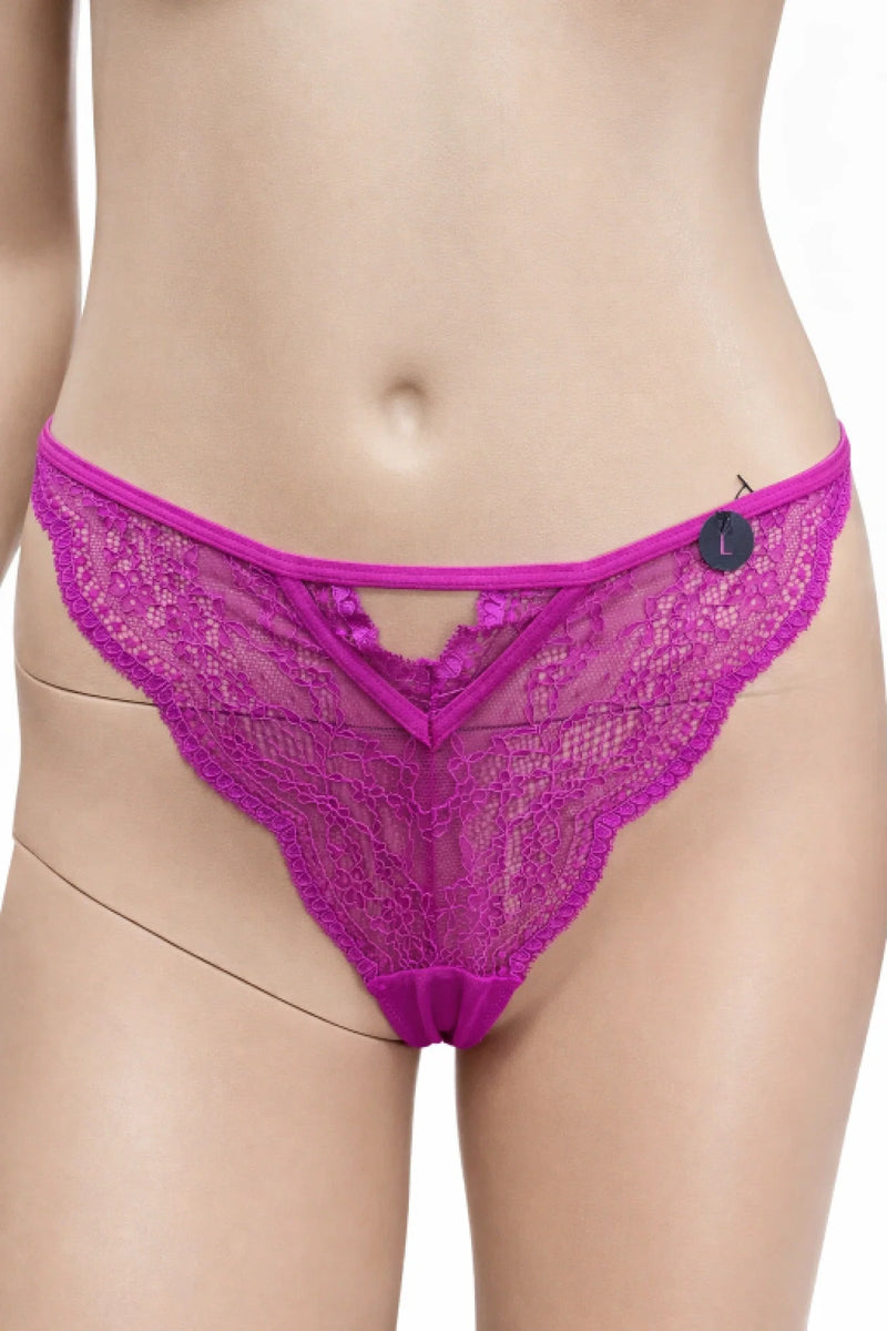 Дамско дантелено долнище Hunkemöller – размер L, циклама