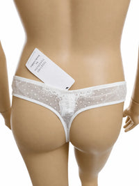 Hunkemöller бяло дантелено дамско долнище / прашка – размер L – снимка 4