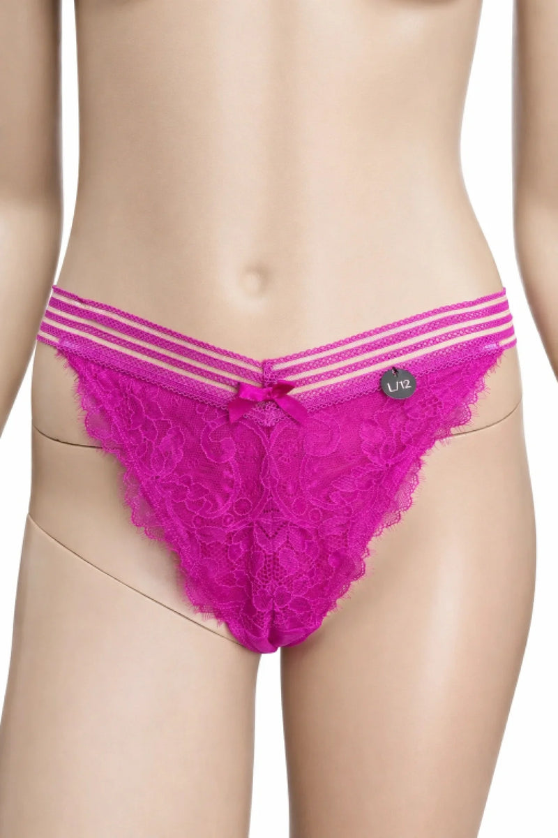 Hunkemöller дамско дантелено долнище / прашка, размер L, циклама