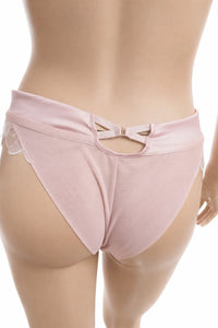 Дамско долнище Hunkemöller L – нежно розово с дантела и флорална бродерия – снимка 4