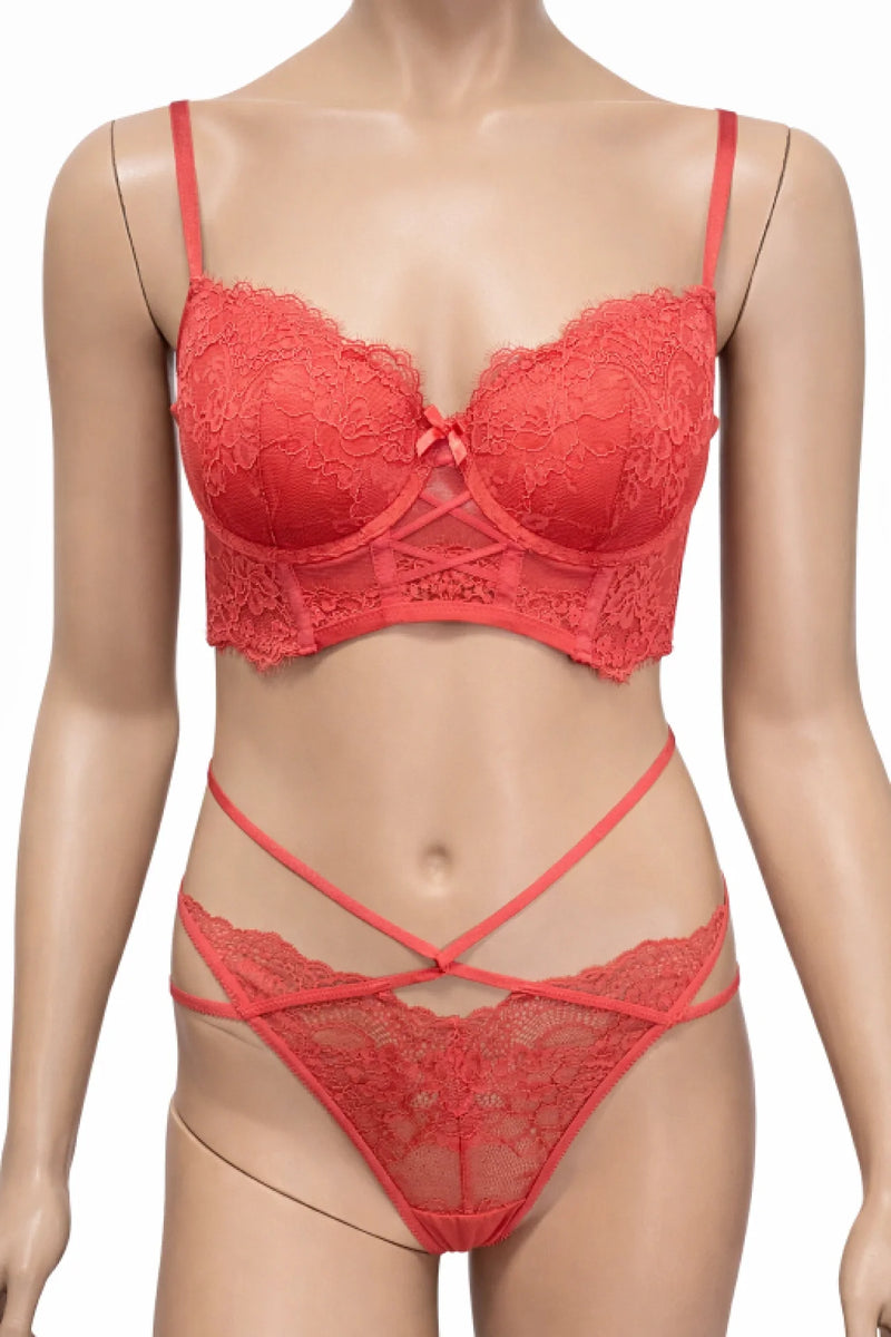 Hunkemöller дамски комплект бельо с дантела – размер M
