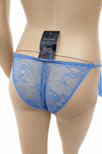 Hunkemöller дамски дантелени бикини в синьо – размер M – снимка 4
