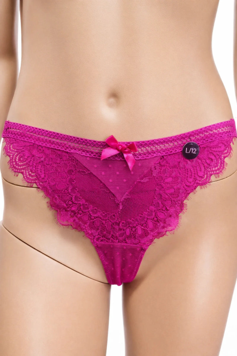 Дамско дантелено долнище Hunkemöller, размер L – циклама