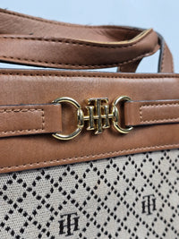 Оригинална дамска чанта Tommy Hilfiger - TH Monogram Jacquard Satchel – снимка 3