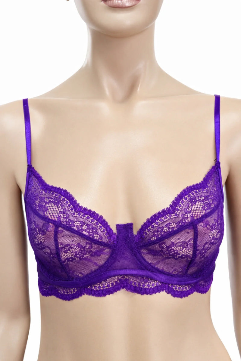 Hunkemöller лилав дантелен сутиен 70D