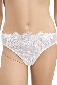 Hunkemöller бяло дантелено дамско долнище / прашка – размер L