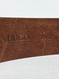 Нов мъжки кожен колан HUGO BOSS C-Connio - 85/32 – снимка 4